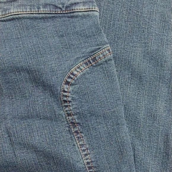 Vintage On n est pas des Anges Wide Pocket Flare Bottom High Rise Jeans - Picture 7 of 14